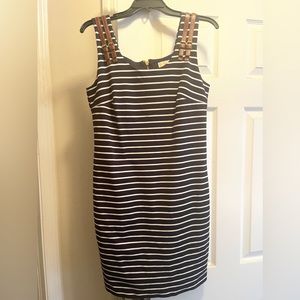 Michael Kors navy and white striped dress. Size medium.